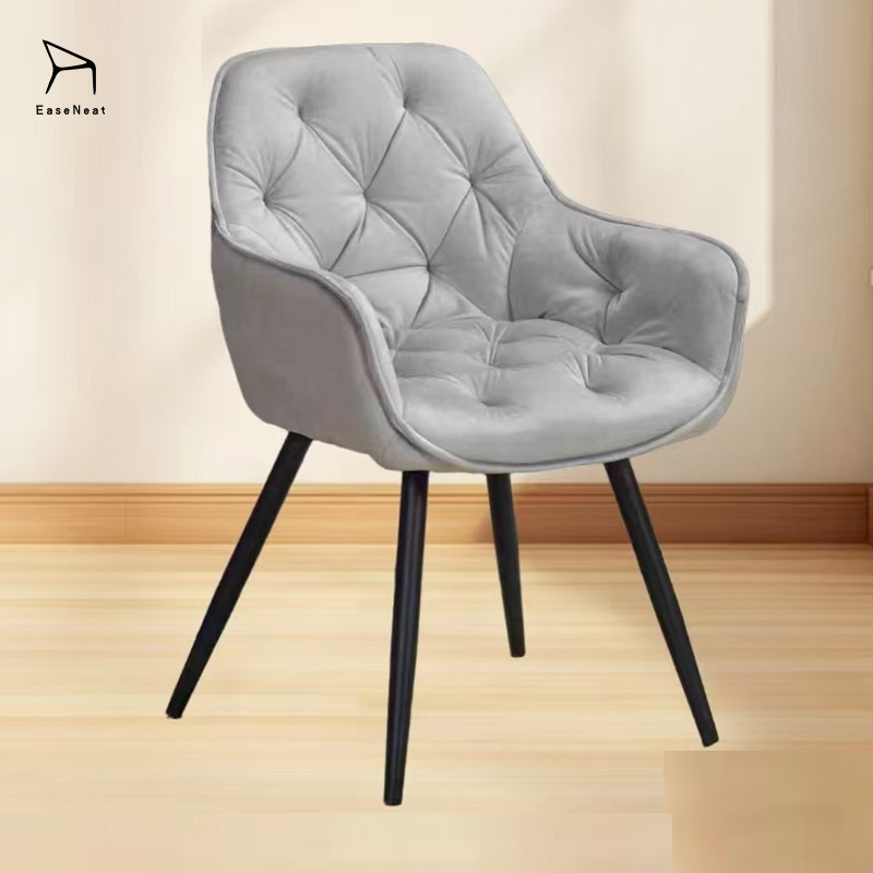 Velvet Dining Chairs,Velvet Upholstered Dining Chairs,Velvet Dining Room Chairs EaseNeat Modern Dining Chairs Home Luxury Simple Style Metal Leg Hotel Restaurant School Park