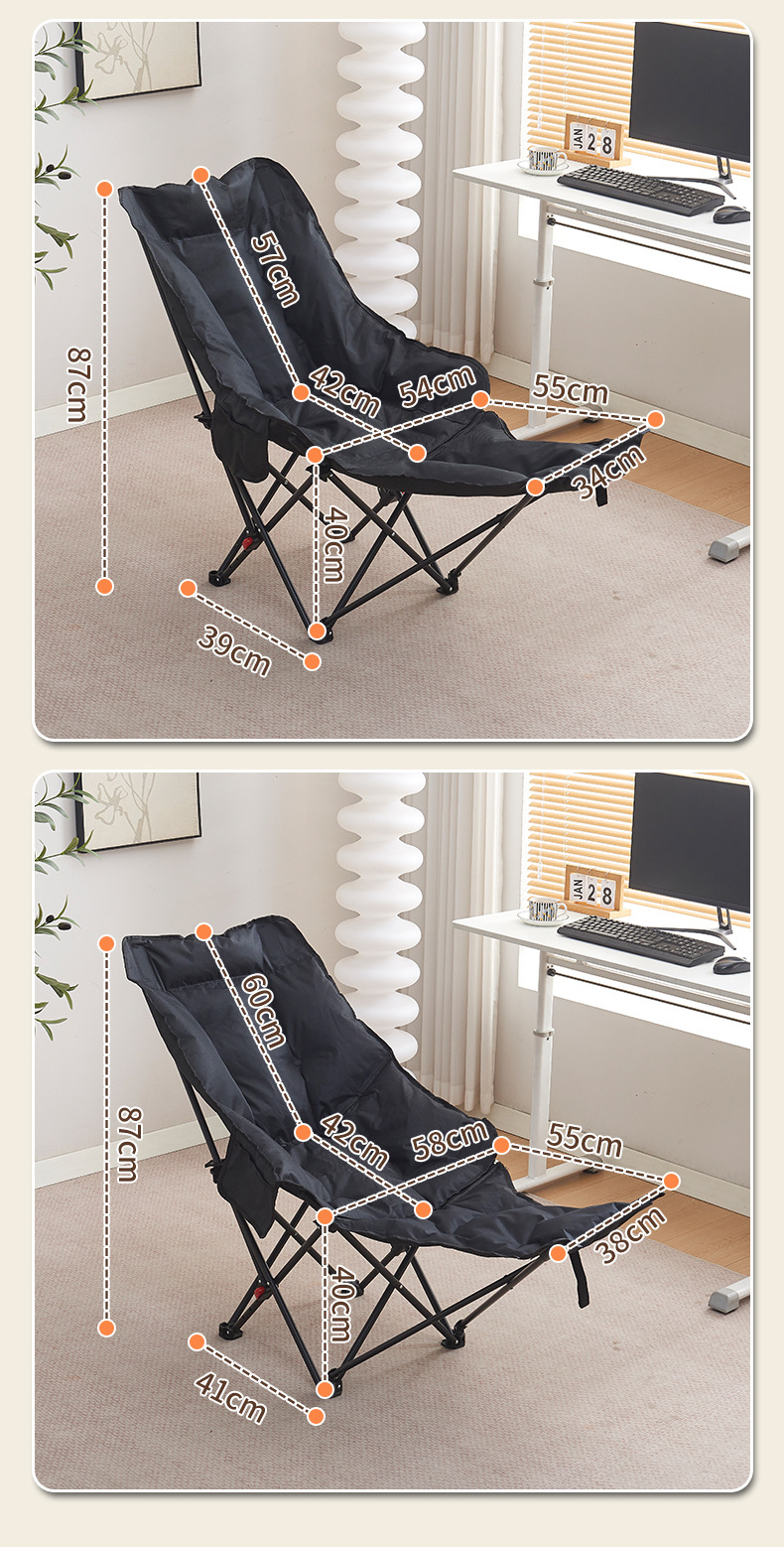 Outdoor Lounge Chair,Ledge Lounger Chair,Outdoor Chaise Lounge With Arms Supplier Multi Angle Outdoor Lounge Chair Waterproof Oxford Fabric for Camping Garden Use