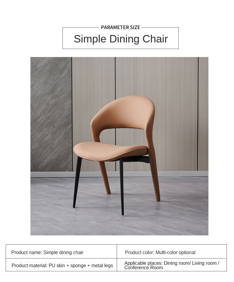 wholesale dining chairs , wholesale dining chairs iron , Manufacturer wholesale dining chairs iron,Iron Leather Dining Chair With 45CM Backrest Height For Restaurant Cafe Dining Room