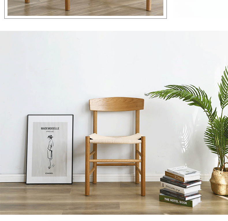 Wooden Chairs,Natural Wood Chairs,Bent Wood Chair Wholesale Modern Simple Woven Rope Wooden Chairs Restaurant Hotel Living Room Household Furniture Dining Chair Wood Color