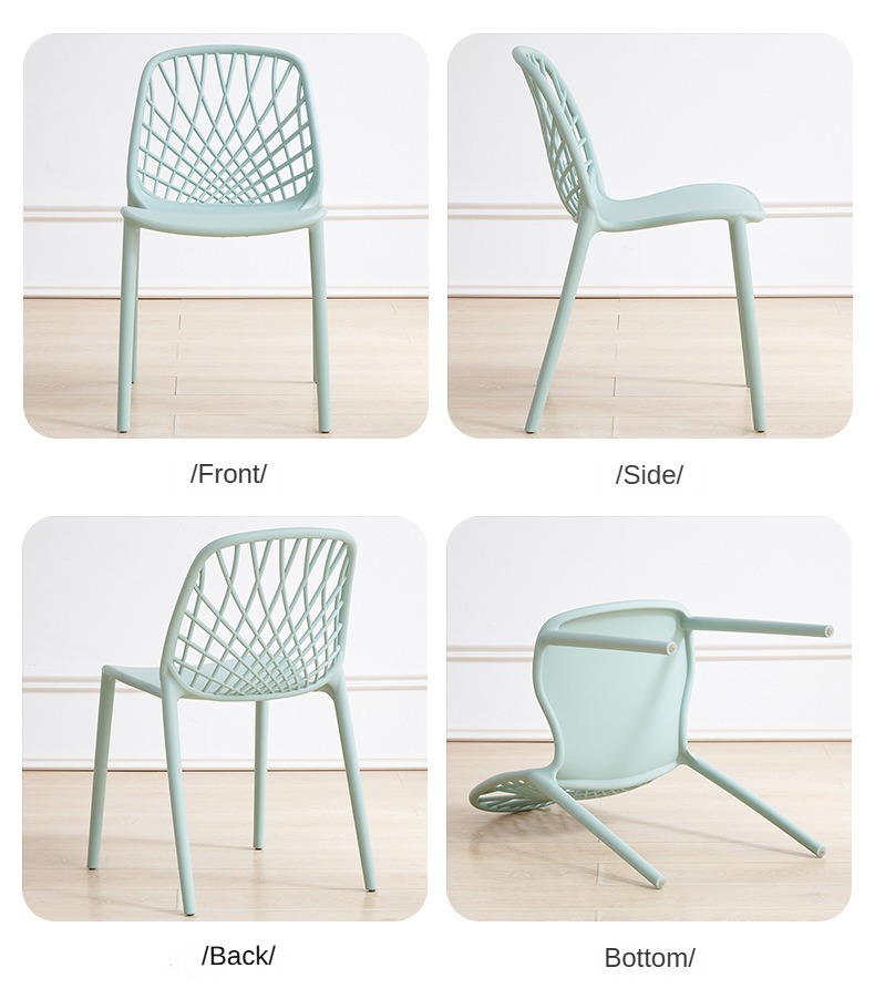 EaseNeat Modern Simple Design Color Stackable Plastic Dining Chairs for Restaurant Kitchen Cafe Hotel Family,Cheap Dining Chairs , Home Use Cheap Dining Chairs , Modern Home Use Cheap Dining Chairs