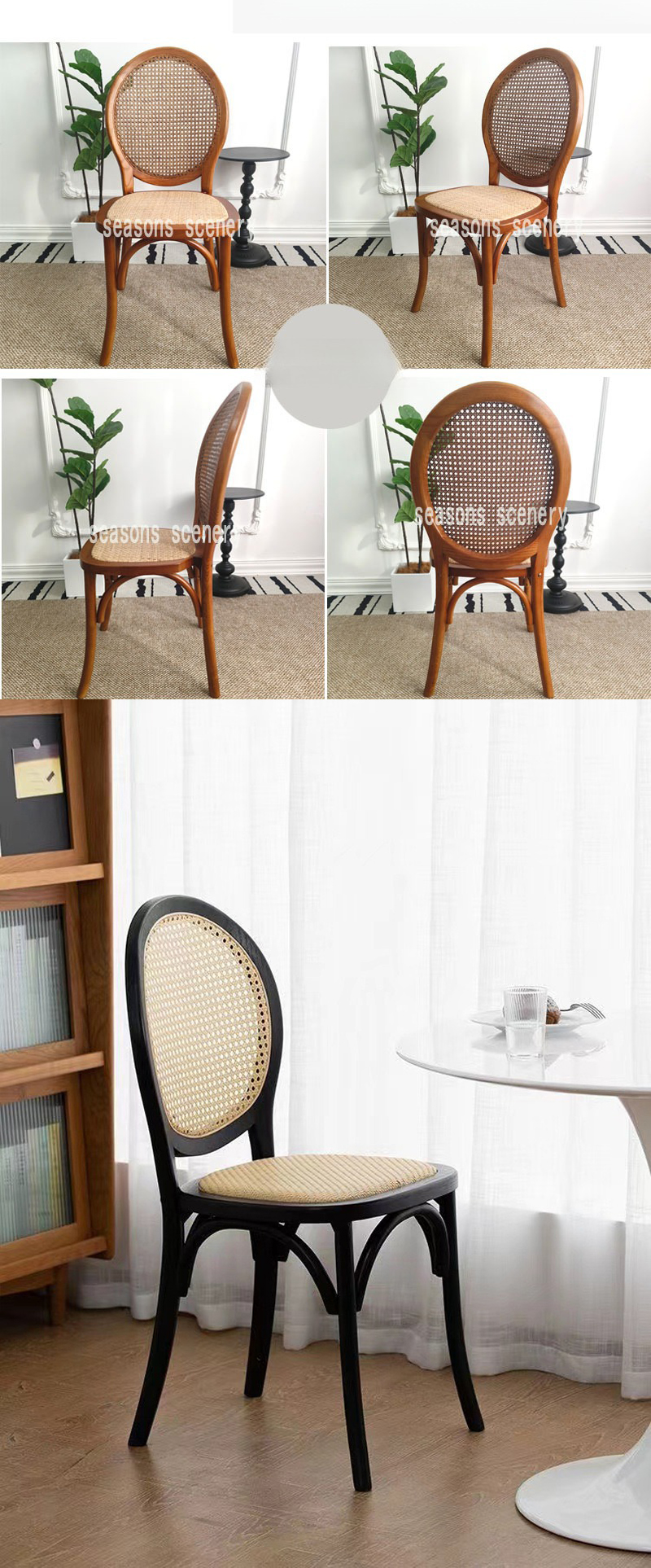 Solid Wood Dining Chair,Solid Oak Chairs,Wooden Kitchen Chairs For Sale Wholesale Nordic Style Stackable Antique Wood Wicker Dining Chair For Wedding Party Activity