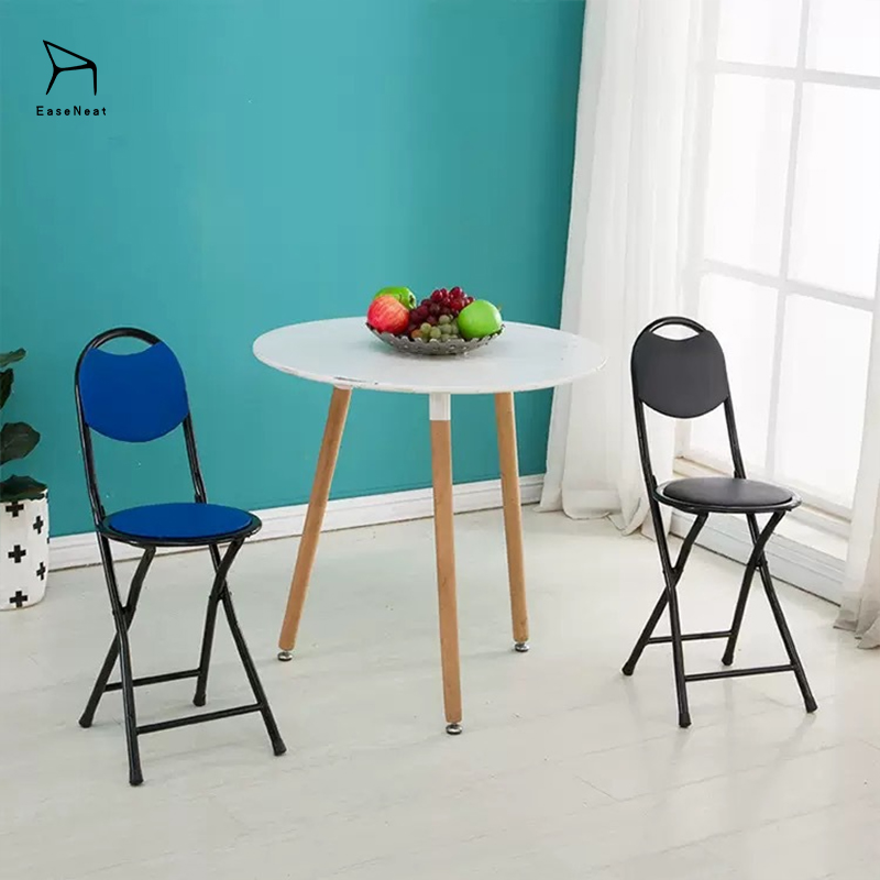 Folding Dining Chair,Foldable Outdoor Dining Set,Fold Up Dining Room Chairs EaseNeat Portable Folding Dining Chair With Metal Frame for Family Office Hotel and School