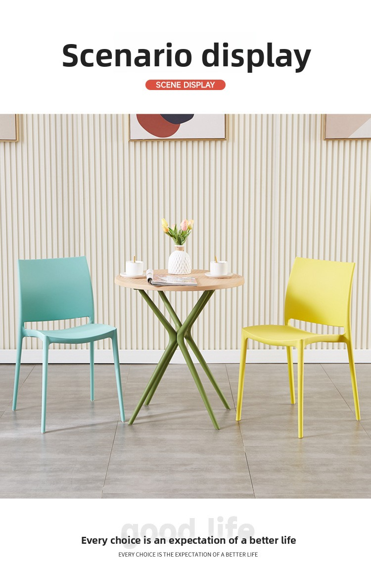 Plastic Dining Chairs,White Plastic Dining Chairs,Plastic Outdoor Dining Chairs Supplier Economical Thickened Portable Plastic Dining Chairs for Home Office and Home Bar Use