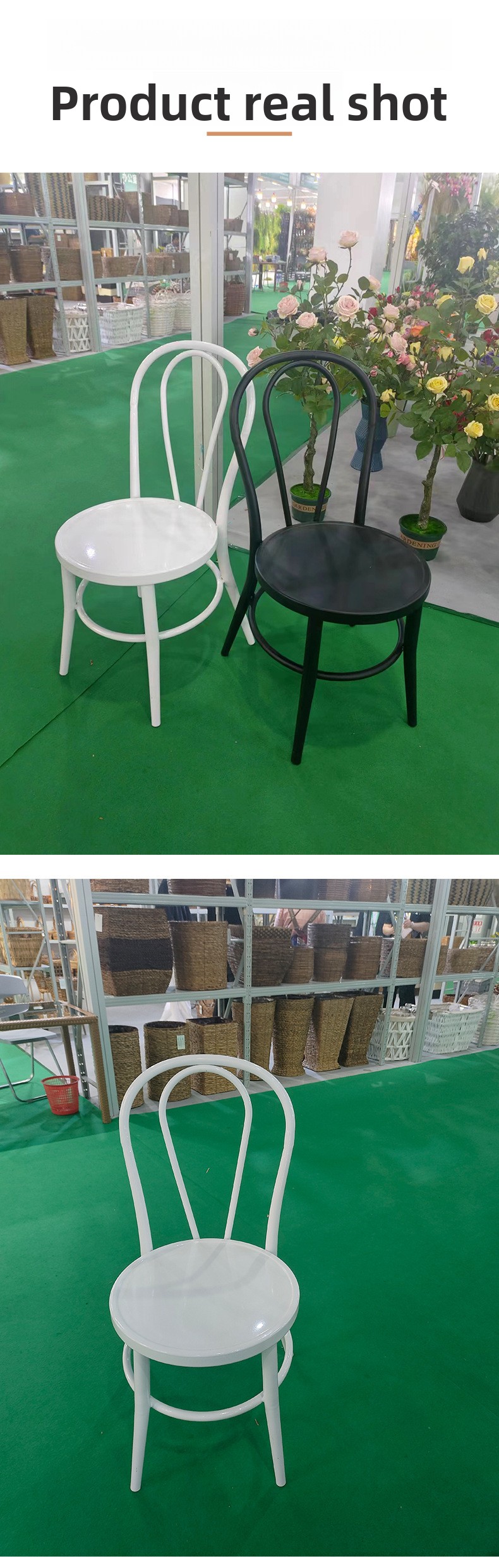Metal Dining Chairs,Metal Kitchen Chairs,Metal Outdoor Dining Chairs Manufacturer Dining Room Furniture Retro Style Leisure Round Back Metal Luxury Dining Chairs