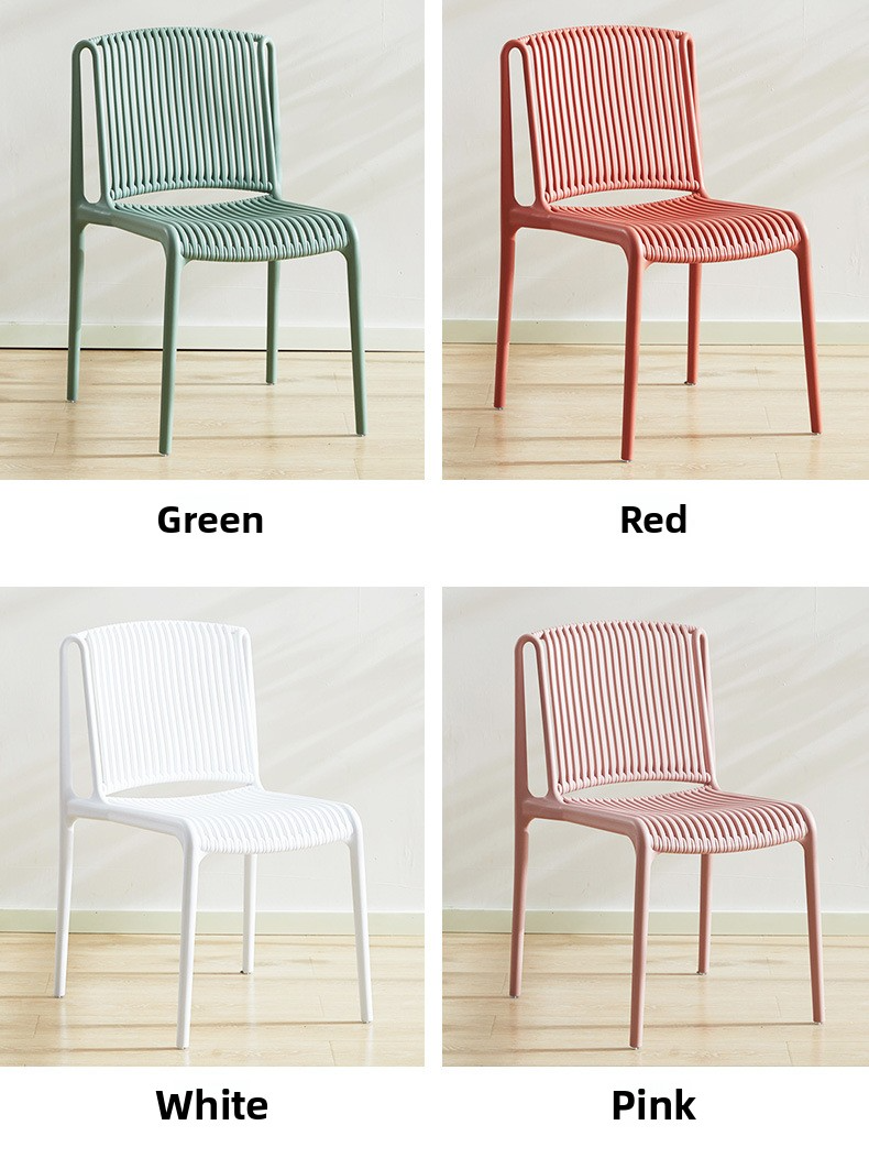 Plastic Dining Chairs,Plastic Outdoor Dining Chairs,Restaurant Chair Plastic EaseNeat New Fashionable PP Red Modern Cheap Plastic Dining Chairs Portable Outdoor Stackable Chair