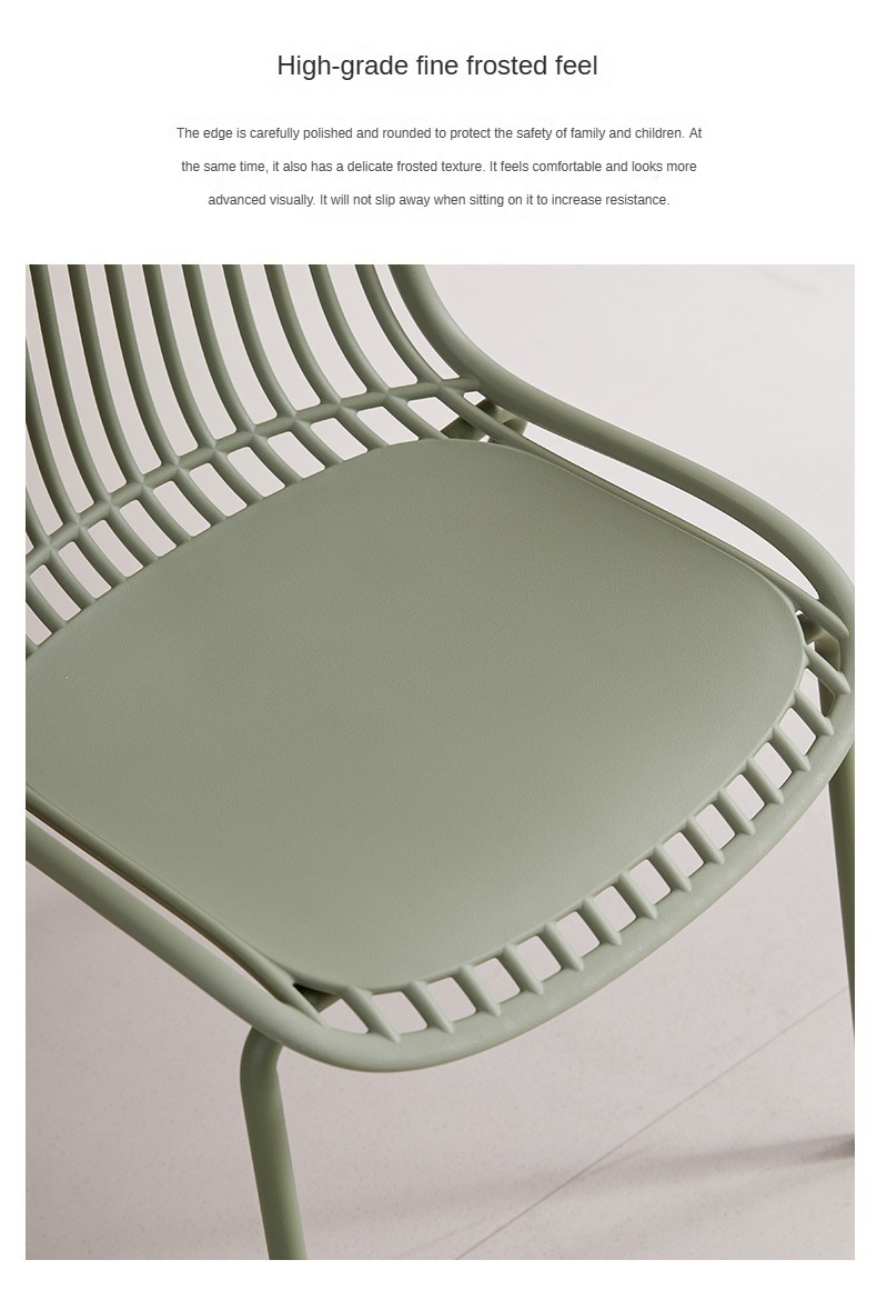 Wholesale Modern Plastic Dining Chairs with Metal Legs Durable Stackable for Home Mall Outdoor Kitchens Hotels,washable dining chairs , Plastic washable dining chairs , Household Plastic washable dining chairs