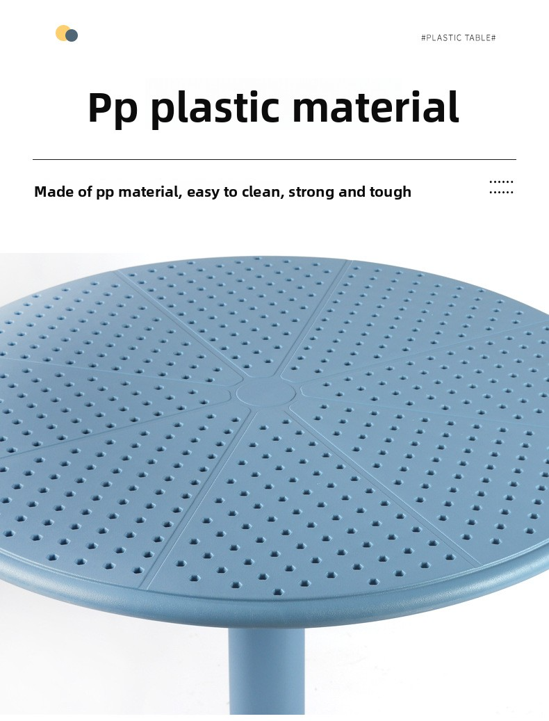 Plastic Table,Plastic Tables for Sale,Round Plastic Tables EaseNeat Wholesale Hot Sale Modern New Design Round Plastic Table Coffee Shop Leisure Room Outdoor Garden Balcony Restaurant