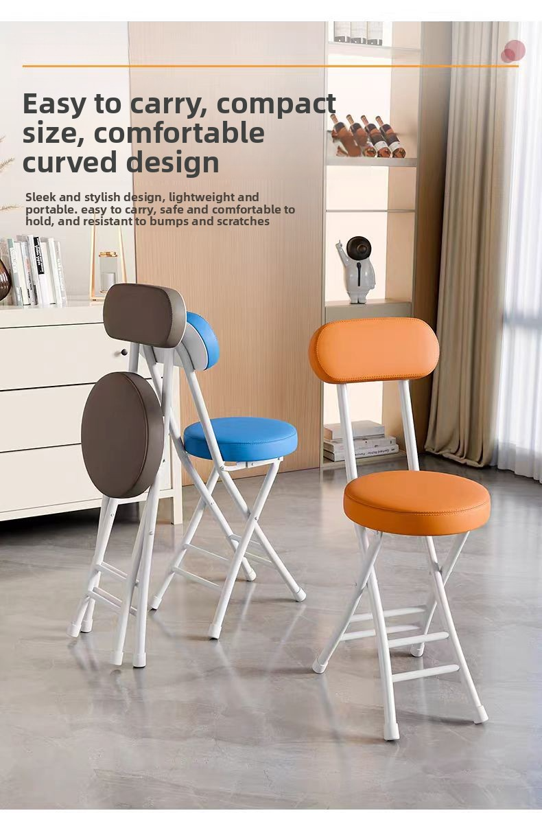 Dining Chairs,Pu Leather Dining Chairs,Modern Leather Dining Chairs Wholesale Leisure Furnitures Portable Soft Packaging Leather Metal Folding Dining Chairs