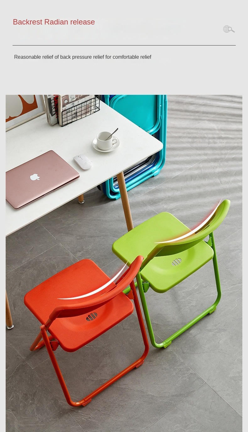 Wholesale Lightweight Thickened Plastic Dining Chairs Modern Metal Outdoor Furniture Foldable and Stackable for Home Use,Exhibition Chair , Folding Exhibition Chair , Thickened Folding Exhibition Chair