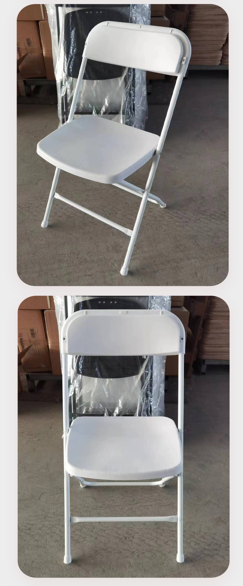 Plastic Chairs,Black Plastic Folding Chairs,Modern Plastic Dining Chairs EaseNeat Wedding Chairs Living Room Furniture Folding Chair Outdoor Plastic Chairs