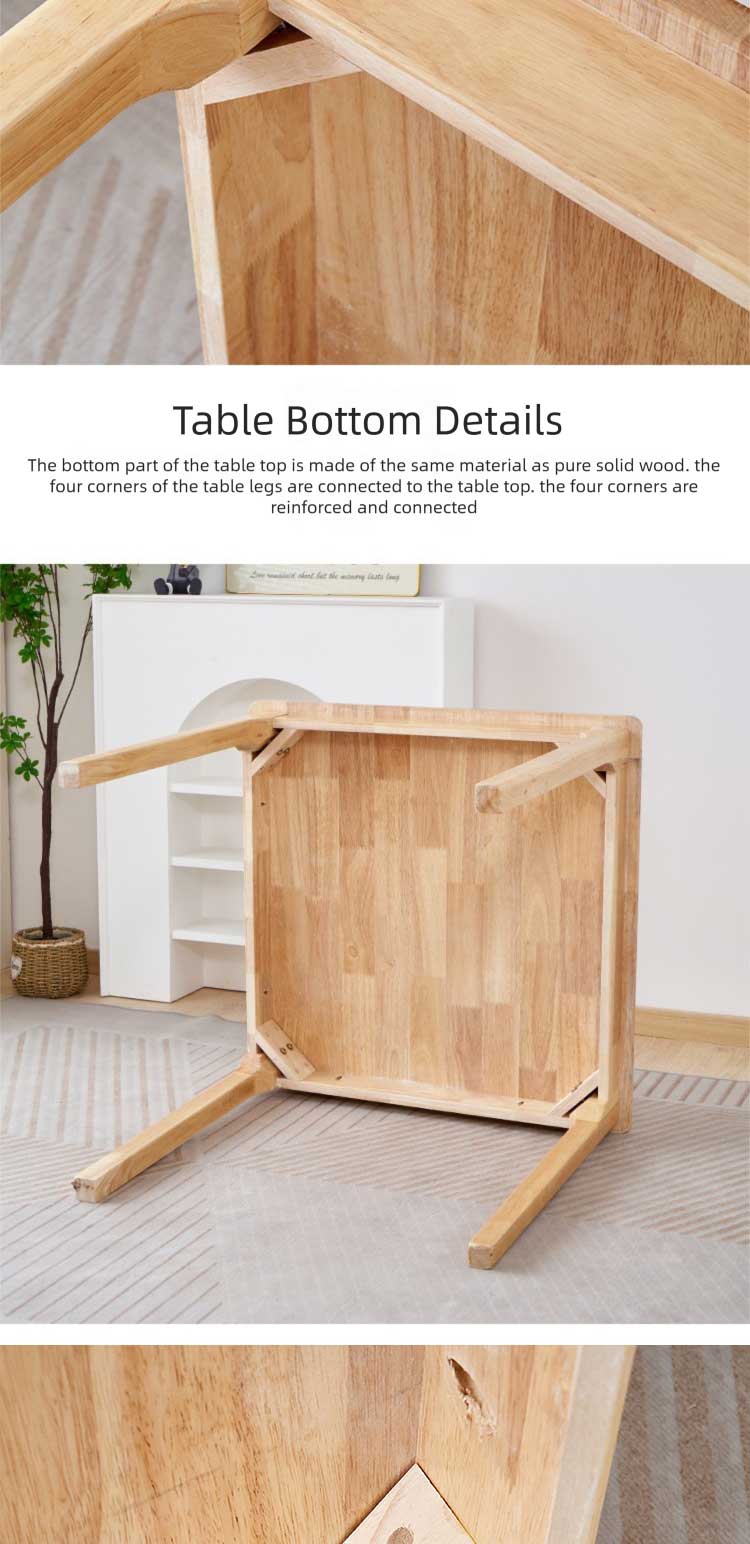 Dining Table,Tall Dining Table Set,Solid Wood Dining Table Set Supplier Nordic Style Solid Wood Dining Table Durable Stable for Home Restaurant Hotel