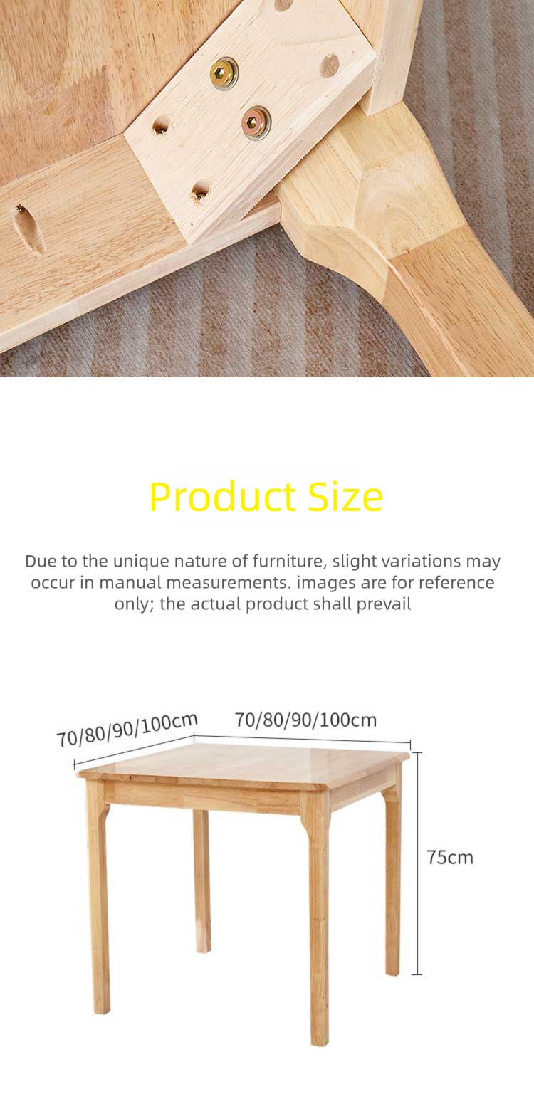 Dining Table,Tall Dining Table Set,Solid Wood Dining Table Set Supplier Factory Direct Solid Wood Dining Table Square Eco Friendly for Dining Room