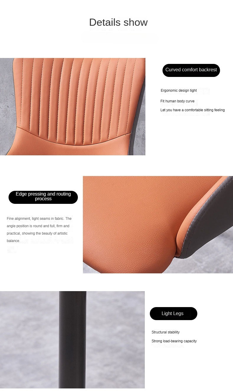 Hotel Chairs , Negotiation Hotel Chairs , Wholesale Negotiation Hotel Chairs,Supplier Contemporary PU Leather Dining Chair Nordic Design for Apartment Living Room Banquet Hall Hotel Lobby Furniture