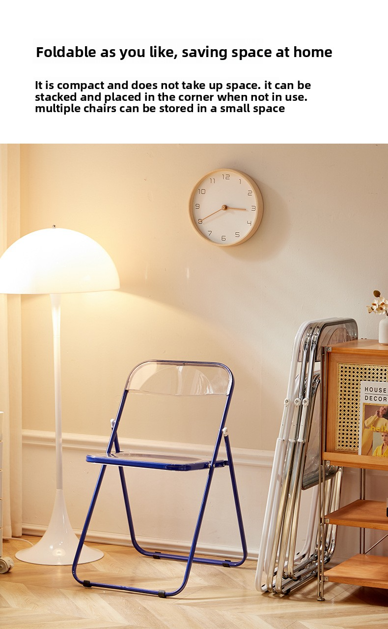 Dining Chairs,Modern Plastic Dining Chairs,White Plastic Dining Chairs EaseNeat Restaurant Furniture Dining Room Chairs Nordic Party Folding Metal Plastic Chair