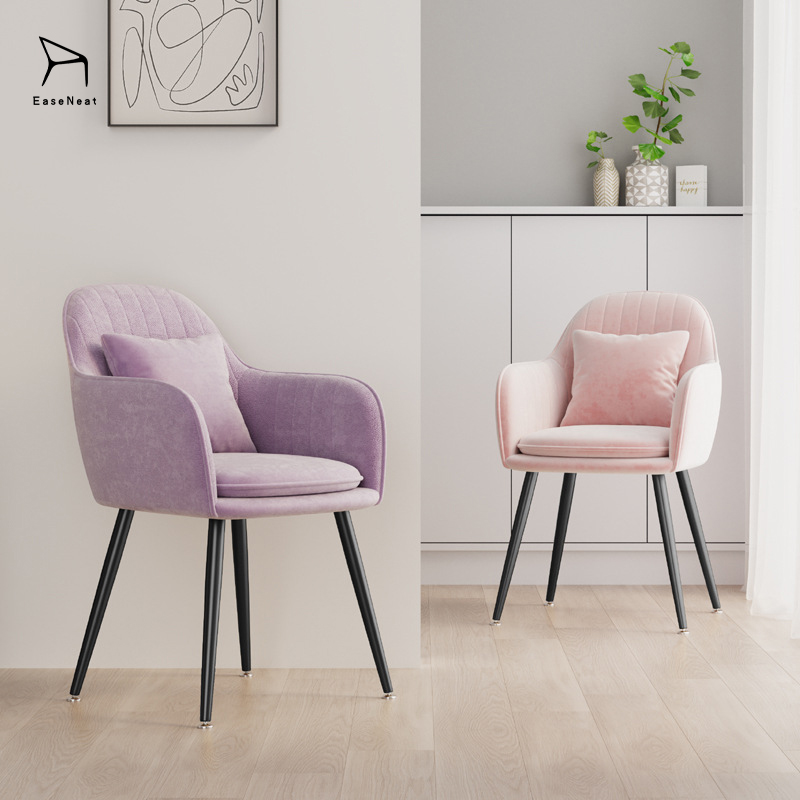 Pink Purple Green White Grey Makeup Chair Soft Cushion For Daily Beauty Routine