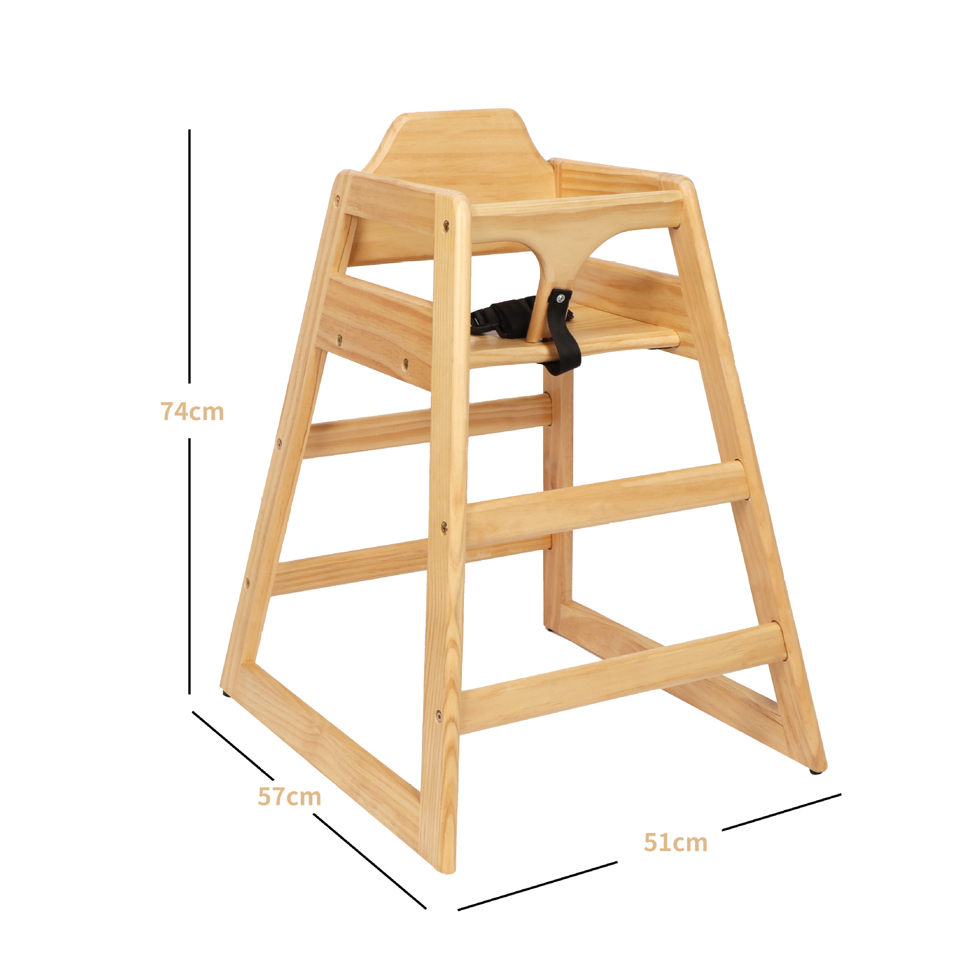 Baby Chair,Wooden Highchair,Best Portable High Chair Supplier Portable Double Solid Wood High Feeding Baby Chair for Infant Restaurant Hotel Home Use