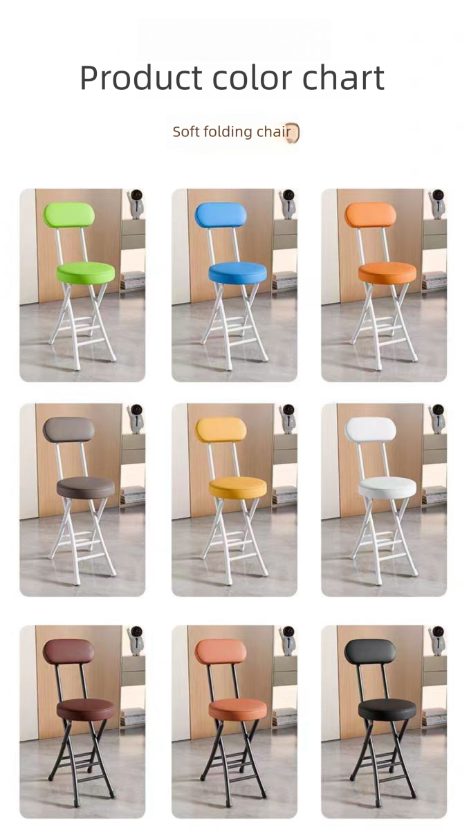 Dining Chairs,Pu Leather Dining Chairs,Modern Leather Dining Chairs Manufacturer Leisure Living Room Furniture Portable Round Stool Leather Dining Chairs