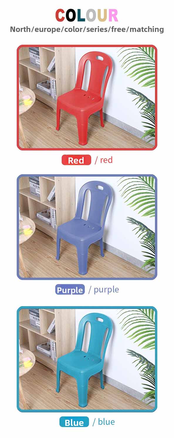 Plastic Chair,Blue Plastic Chairs,Hard Plastic Chairs A thickened back design provides enhanced strength and comfort