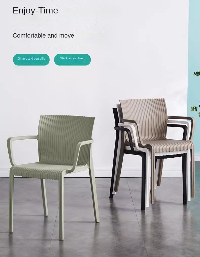 Cane Dining Chair , Plastic Cane Dining Chair , Thickened Plastic Cane Dining Chair,Durable PP Cane Chair for Living Room Bar Hotel and Restaurant 53*60*78.5CM