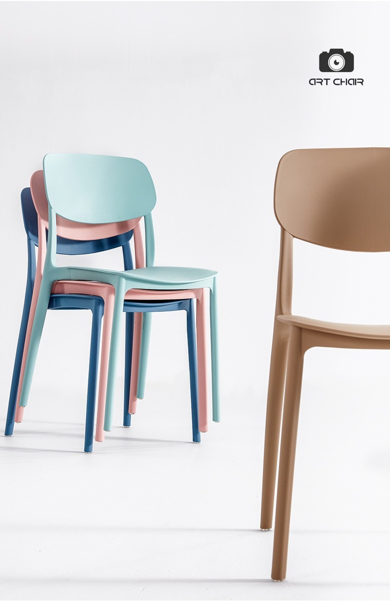 Dining Stools , Plastic Dining Stools , Household Plastic Dining Stools,Supplier Plastic Stackable Dining Chairs Colorful Light Duty Portable Kitchen Cafe Garden High Quality Outdoor Furniture Modern