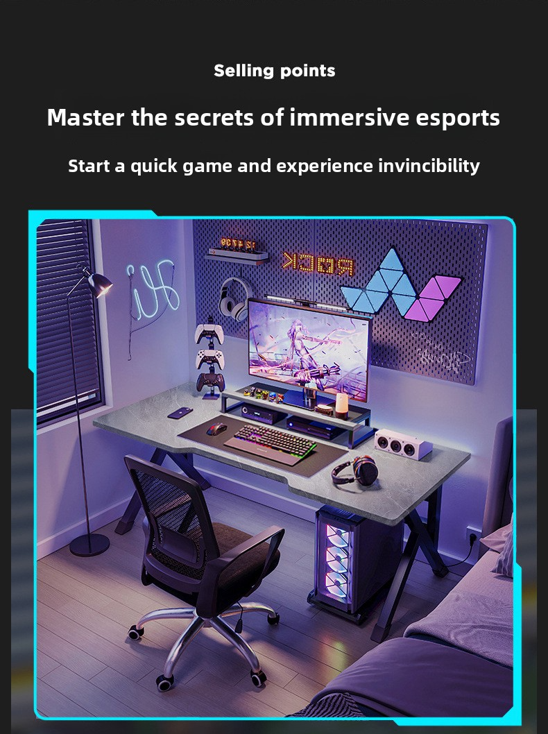 Gaming Table,Outdoor Game Table,Best Multi Game Table EaseNeat Arc Design Black Gaming Table Bedroom Office and Family Furniture