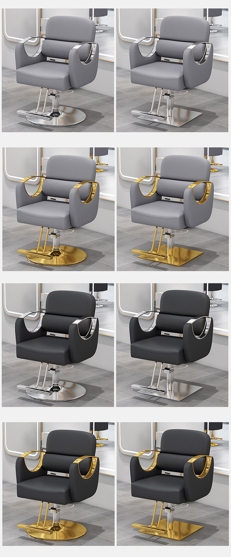 Barber Chair,Black Barber Chair,Barber Chairs Wholesale EaseNeat 2026 New Design Heavy Duty Hydraulic Reclining Leather Barber Chair Adjustable for Salon