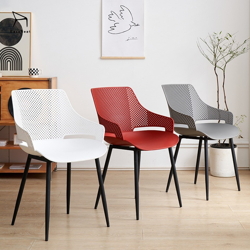 Wholesale High Quality Plastic Dining Chair Thickening Factory Direct Sales Canteen Office Chair Simple Home
