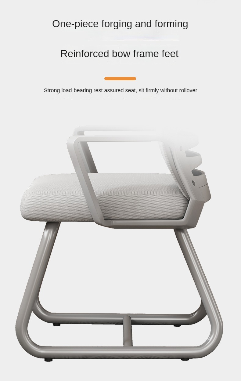 Computer Chairs , Durable Computer Chairs , Wholesale Durable Computer Chairs,Modern Minimalist Bow Computer Chair Mesh Back Fixed Armrest For Commercial Office Space