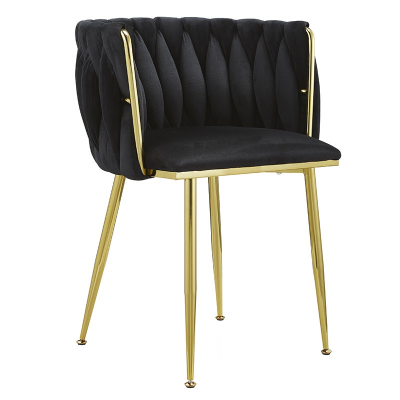Velvet Dining Chair,Velvet Dining Chairs Set of 4,Pink Velvet Dining Chairs Supplier Modern Luxury Velvet Cushioned Dining Chair With Backrest Metal Frame Living Room Furniture