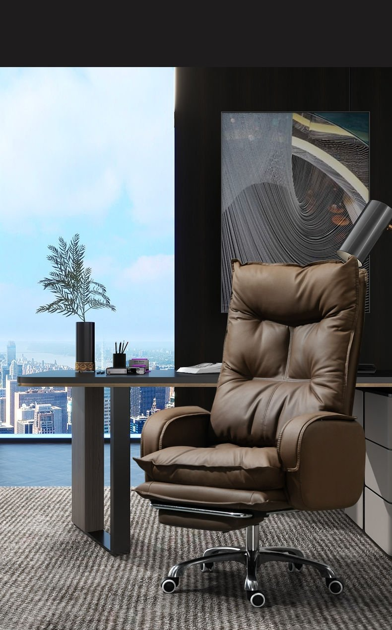 Boss Chair , Rotating Boss Chair , Lifting Rotating Boss Chair ,Modern Boss Chair Leather Metal Frame Lift Swivel With Armrest For Dining Room Kitchen