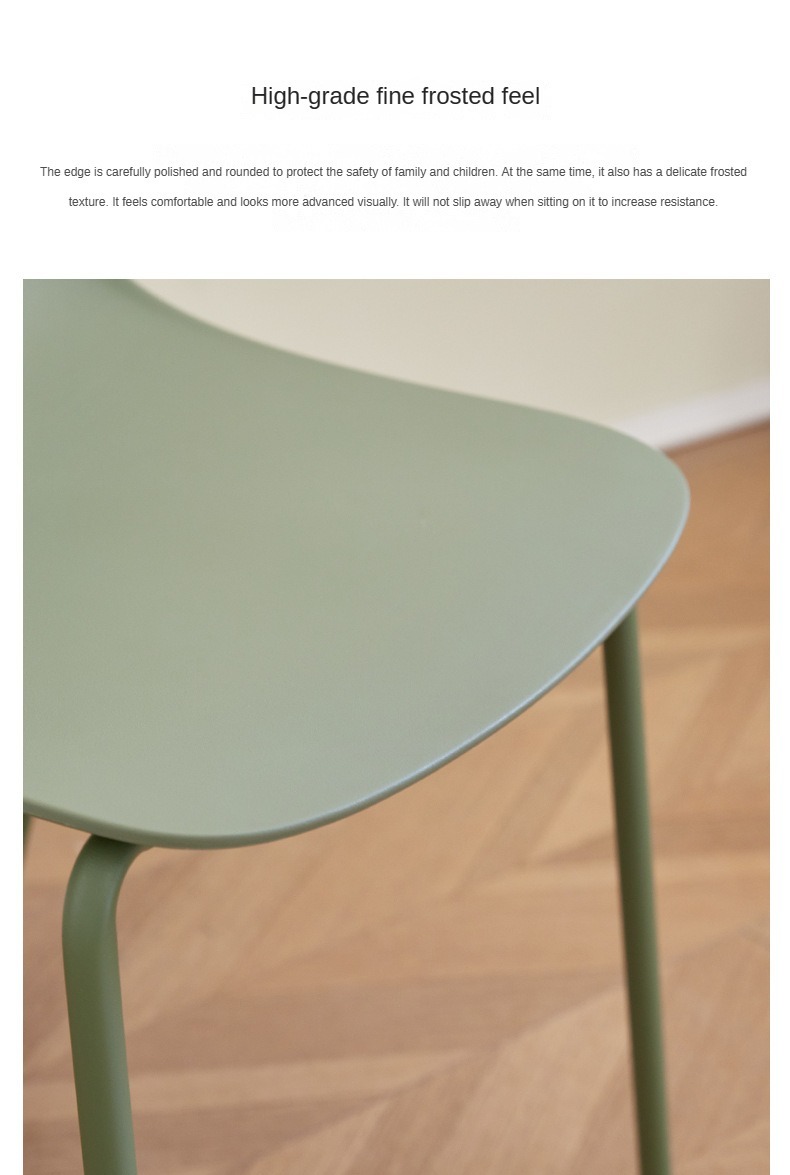 EaseNeat Plastic Dining Chair Strong Stackable Modern Simple Comfortable Home Office Indoor Dining Room Kitchen Living Room,Best Dining Room Chairs , Plastic Best Dining Room Chairs , Simple Plastic Best Dining Room Chairs