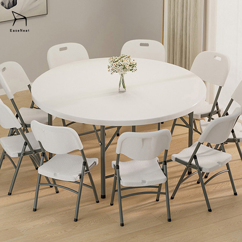 Plastic Table,Cheap Plastic Tables,Round Plastic Outdoor Table Wholesale Commercial Grade Foldable Round Plastic Table 152cm for Banquet and Hotel