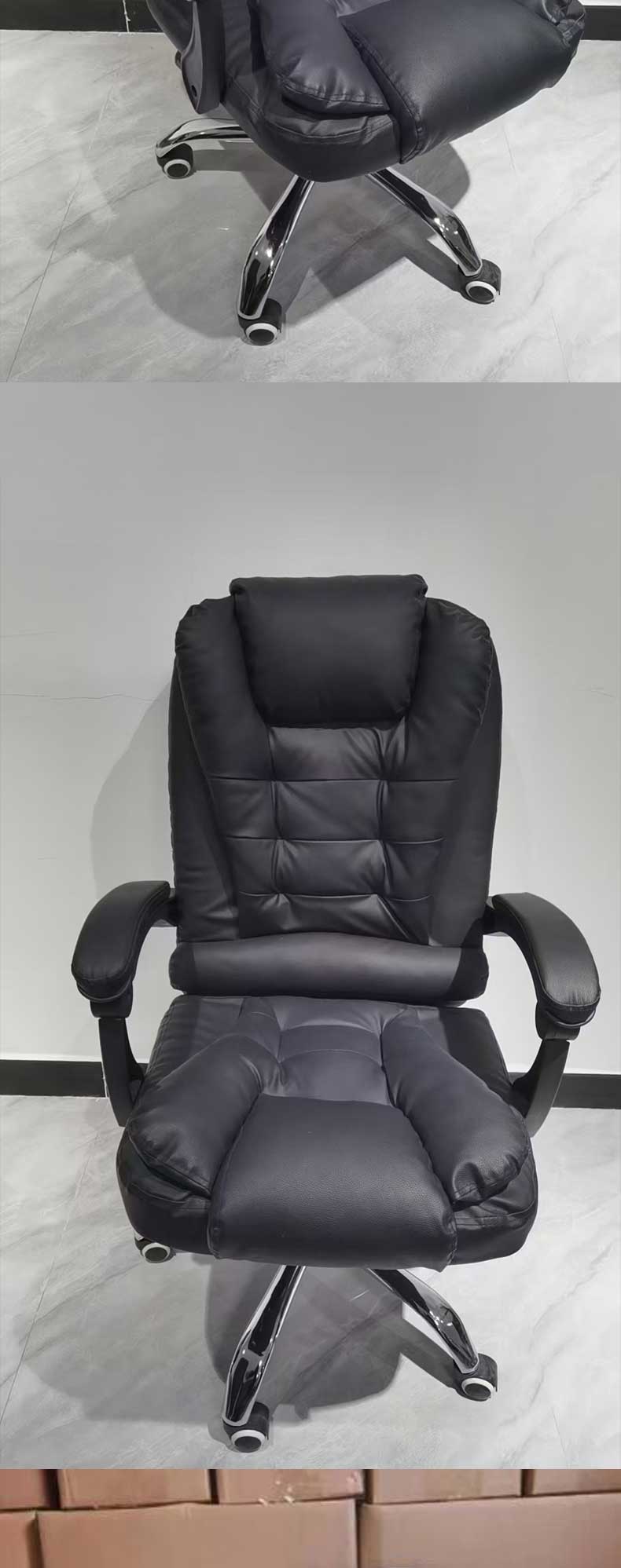 Office Chair,Conference Room Chairs with Wheels,Office Meeting Chairs EaseNeat High Quality Leather Executive Massage Office Chair With Footrest for Commercial