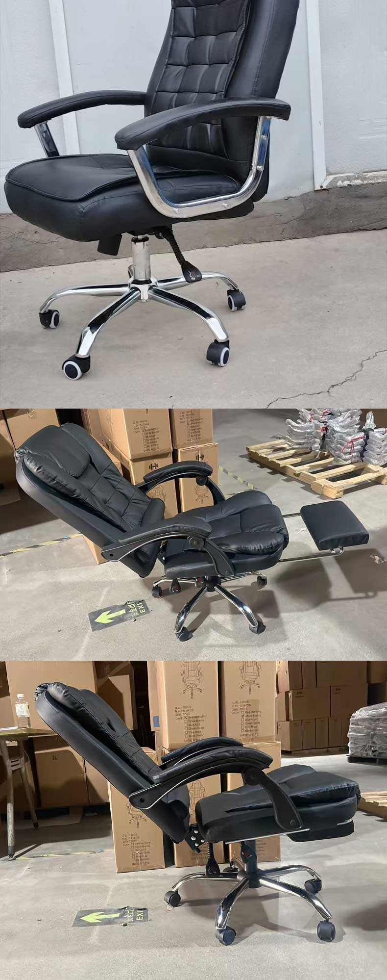 Office Chair,Conference Room Chairs with Wheels,Office Meeting Chairs EaseNeat Leather Computer Office Chair Reclining Lift Swivel Massage Comfortable for Home Study