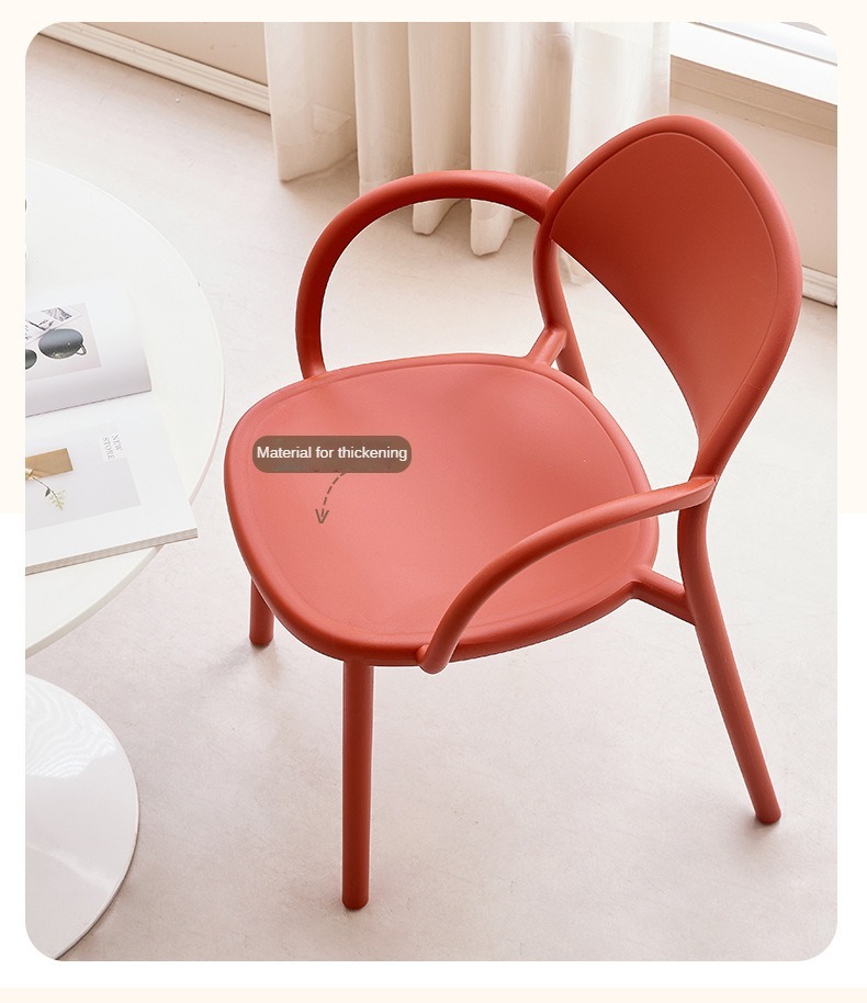 Chair with Plastic Cover,Patio Chair Plastic,Modern Chair Plastic,2025 Colorful Plastic Dining Chairs Modern Design Restaurant Kitchen Coffee Shop Garden Event Stackable and Simple Chairs