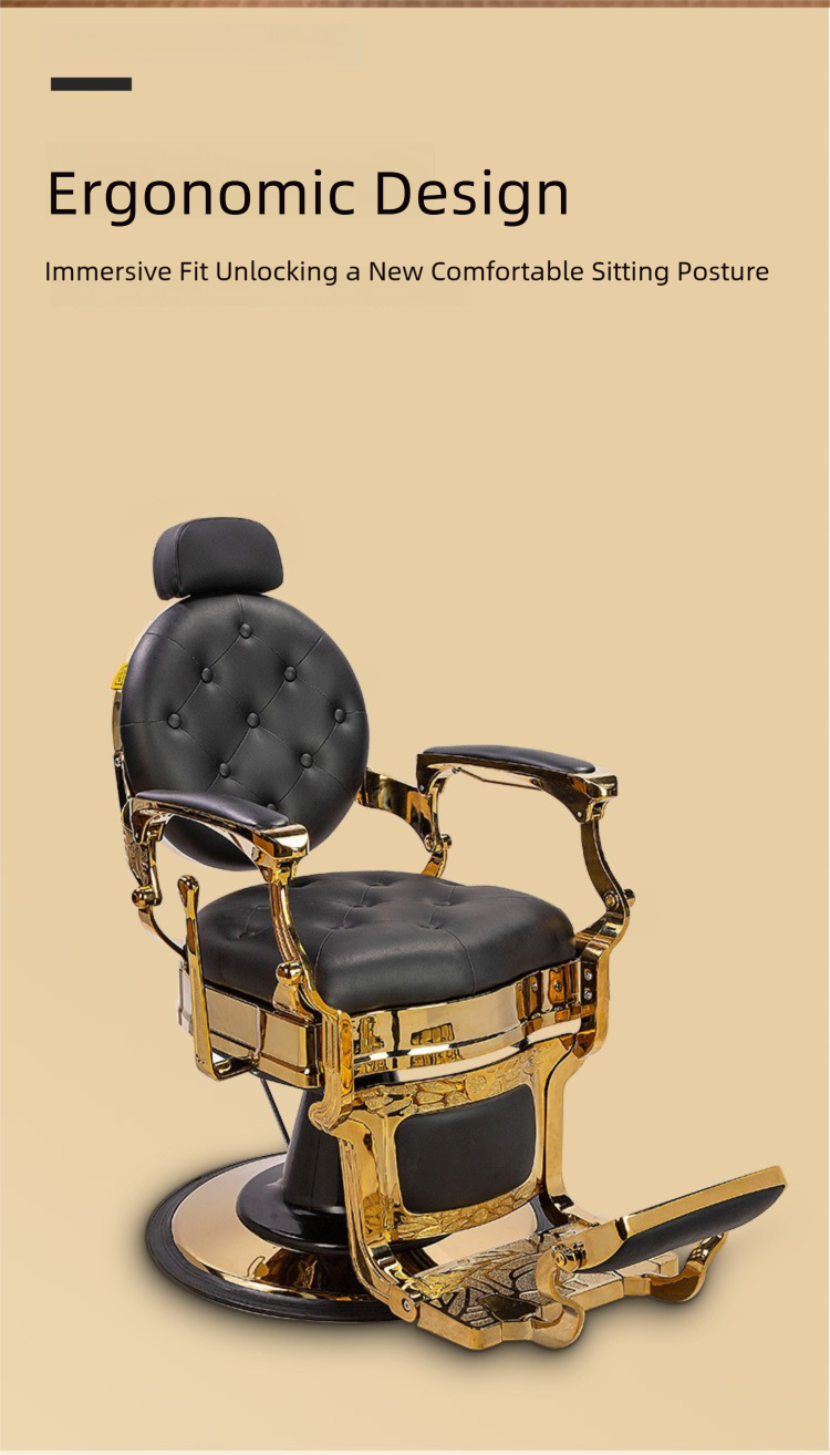 Barber Chair,Black Barber Chair,Barber Chairs Wholesale Supplier Antique Black Leather Barber Chair Reclining Hydraulic Base for Salon Barber Shop