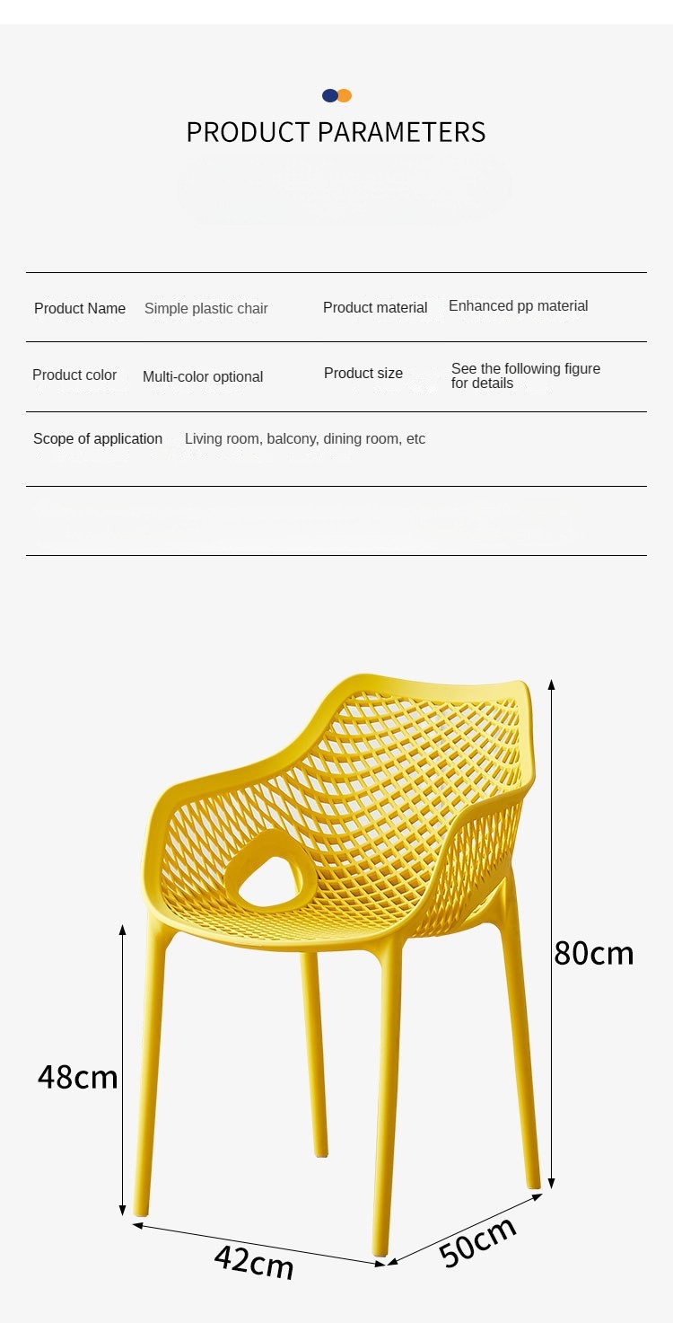 Hollow Chair , Plastic Hollow Chair , Thick Plastic Hollow Chair,Plastic Chair Thick Hollow Design Easy Clean Stackable For Restaurant Indoor Outdoor Use