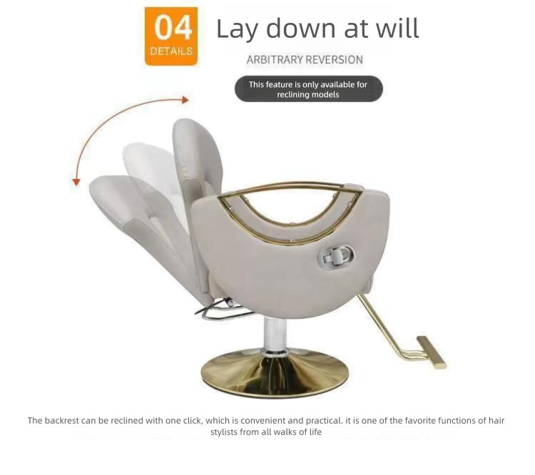 Barber Chair,Black Barber Chair,Barber Chairs Wholesale EaseNeat Ergonomic Reclining Barber Chair 360 Swivel Hydraulic Height Adjustable for Beauty Salon
