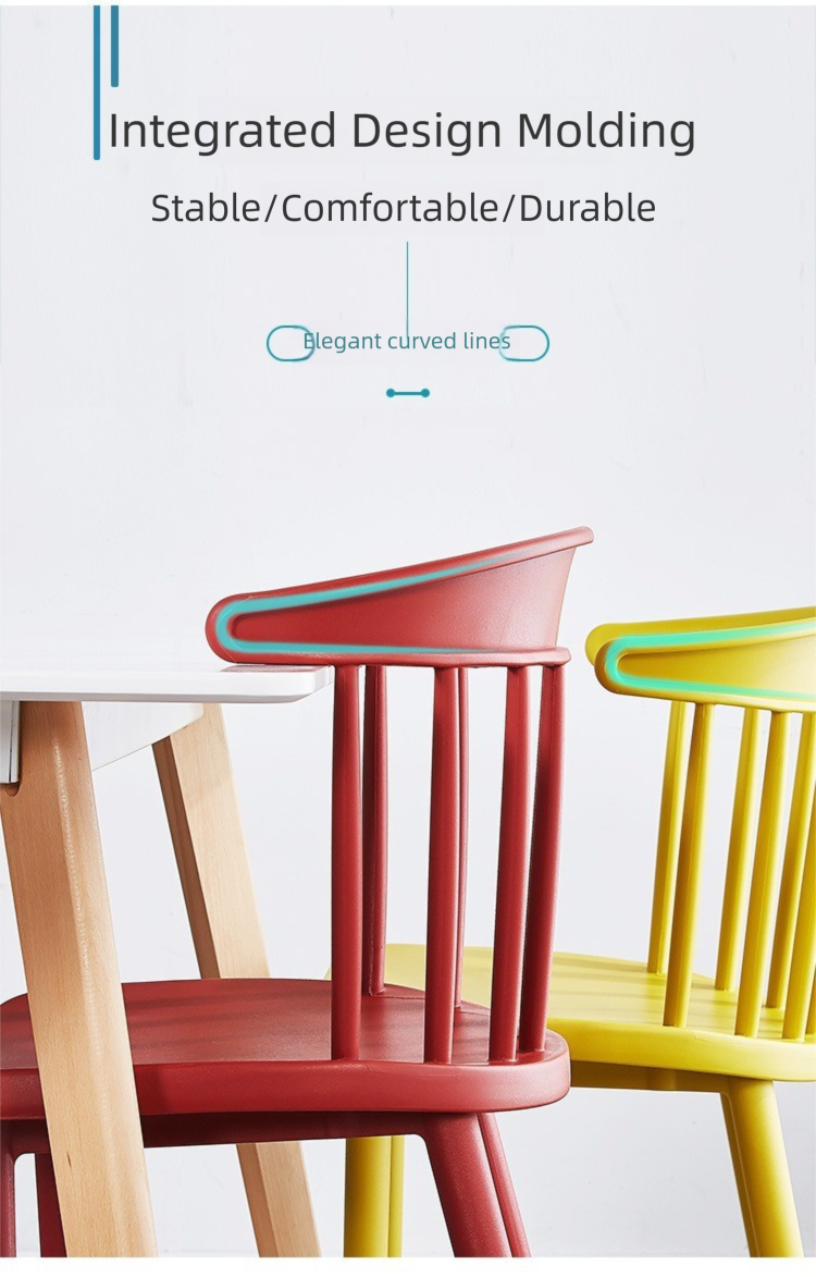 Plastic Dining Chair,Modern Plastic Dining Chairs,Plastic Dining Chairs Set of 4 Supplier Nordic Style Plastic Dining Chair With Hollow Backrest for Coffee Shop Family Dining
