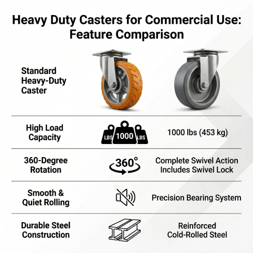 heavy duty chair wheels