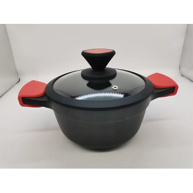 die-cast alu pot handle with silicone cover