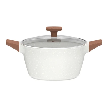 Granitestone Speckle Cast Stock Pot with Glass Lid