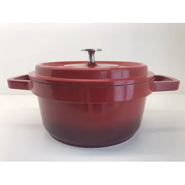 Lecreuset style casserole assortment with s/s