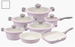 16pcs cast aluminum cookware set