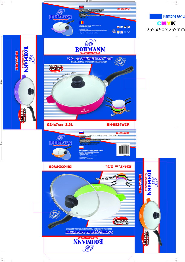 24cm die cast deep fry pan
