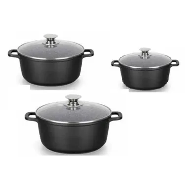 Cast casserole set 3pcs