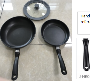 5pcs 24+28 cm Cast Alum Fry Pan with Bakelite Handle