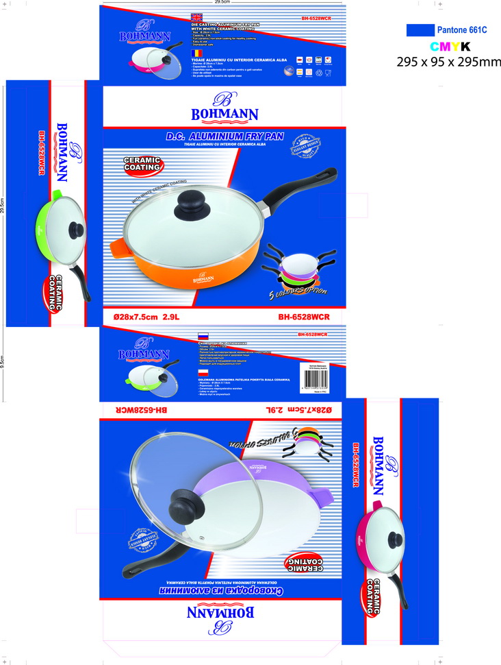 28cm die cast deep fry pan