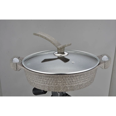 ø32cm die cast alum shallow pot
